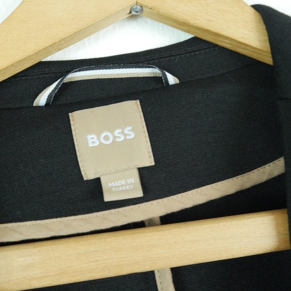 BOSS Jonalahara Blazer Size 8 Black Knit Unstructured Hugo Boss Capsule Jacket - Picture 4 of 13